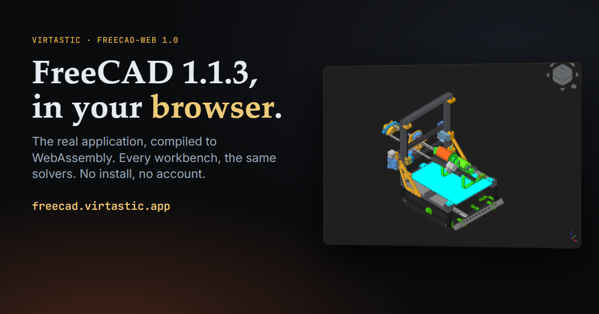 freecad.virtastic.app image